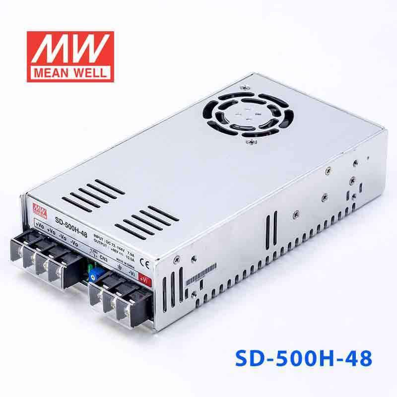 Mean Well SD-500H-48 DC-DC Converter - 500W - 72~144V in 48V out 10.5A