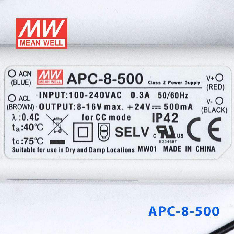 Mean Well APC-8-500 Power Supply 8W 500mA
