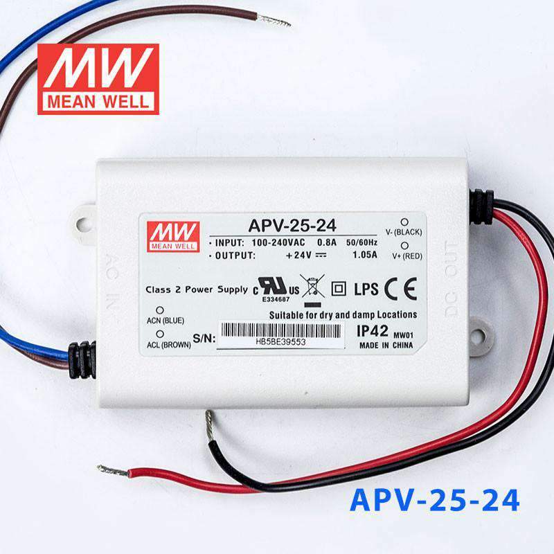 Mean Well APV-25-24 Power Supply 25W 24V 1.05A - PHOTO 2
