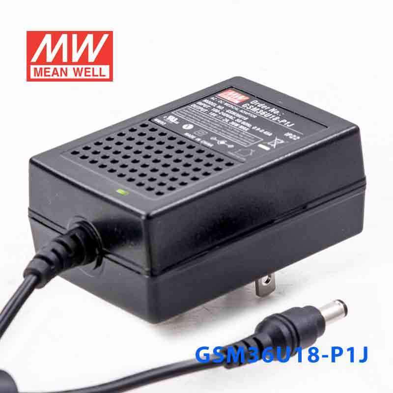 Mean Well GSM36U18-P1J Power Supply 36W 18V 2A - PHOTO 1