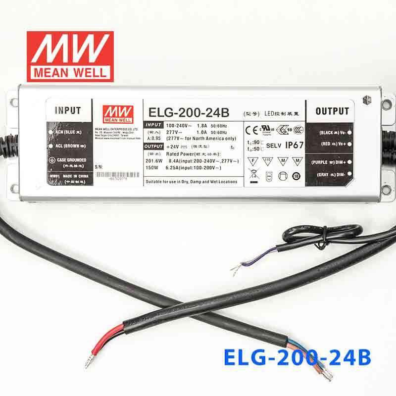 Mean Well ELG-200-24B Power Supply 200W 24V - Dimmable 8.4A - PHOTO 2