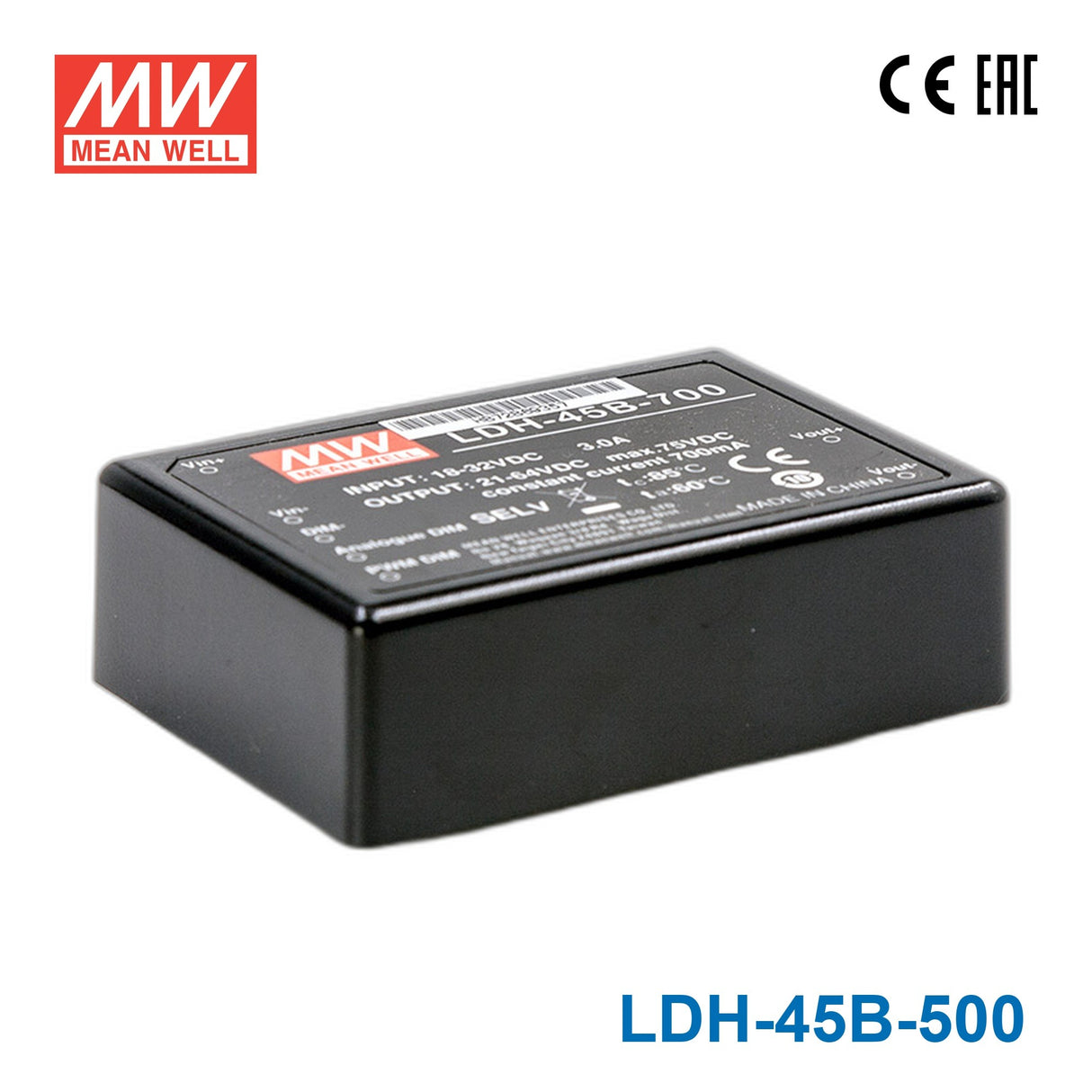 Mean Well LDH-45B-500 DC/DC LED Driver CC 500mA - Step-up