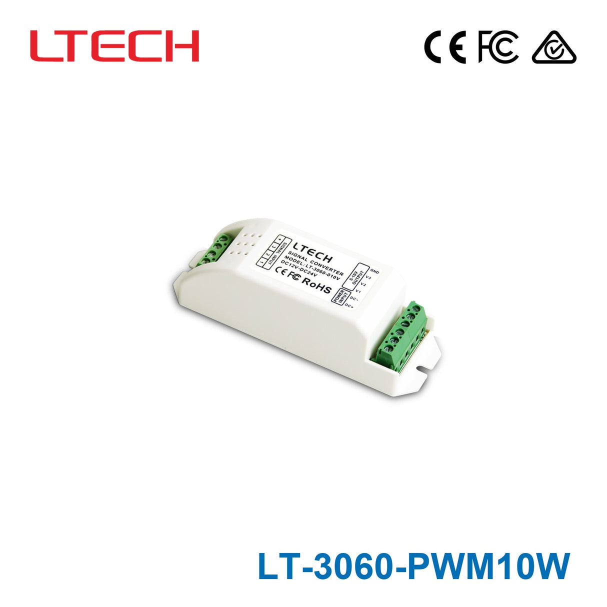 Ltech LT-3060-PWM10W Dimming signal converter 12-24V DC 3 Channel PWM Dim