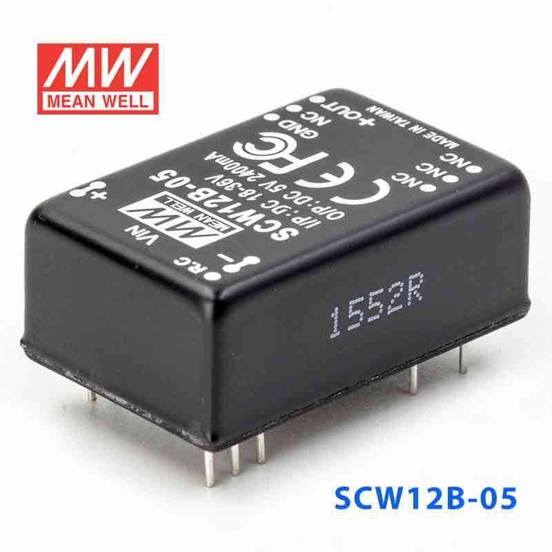 Mean Well SCW12B-05 DC-DC Converter - 12W 18~36V DC in 5V out 2.4A - PHOTO 1