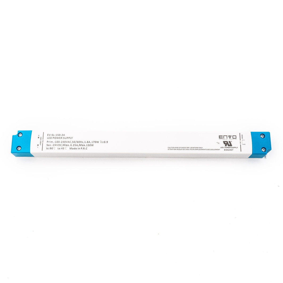 ENVO EV-SL-150-24 Linear Type LED Driver 150W 24V 6.25A - EV-SL-150-24 - powersupplymall.com