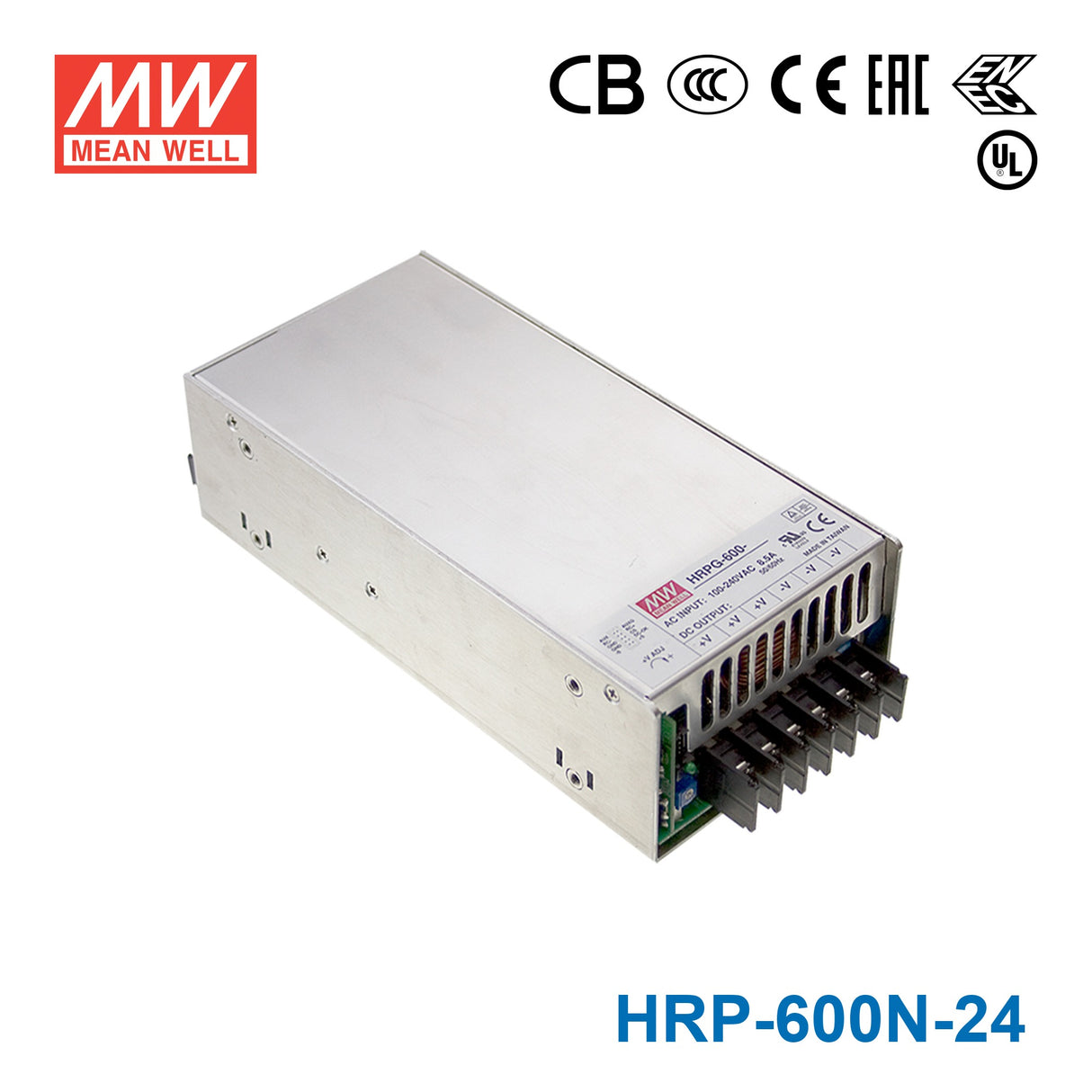 Mean Well HRP-600N-24 High Peak-Power Power Supply 600W 24V