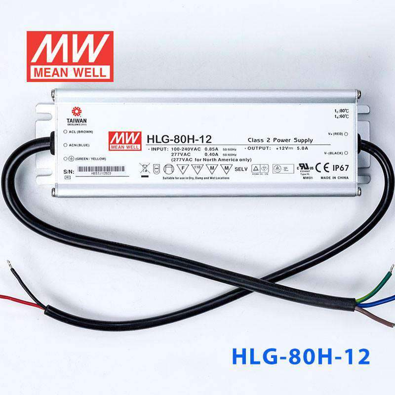 Mean Well HLG-80H-12 Power Supply 60W 12V
