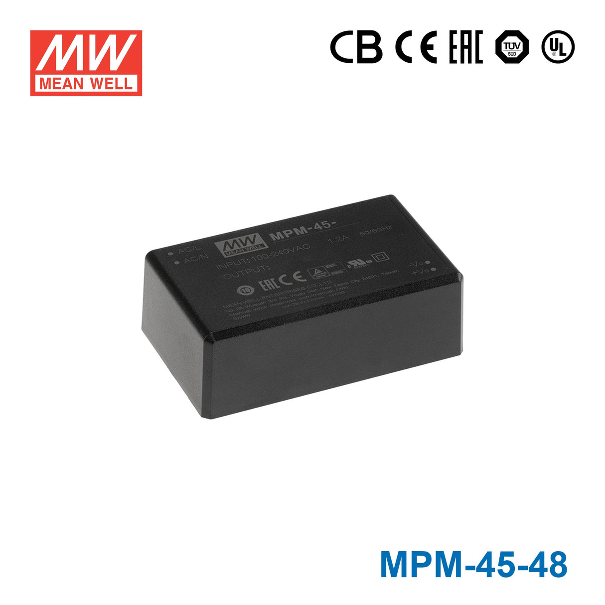 Mean Well MPM-45-48 Power Supply 45W 48V 940mA