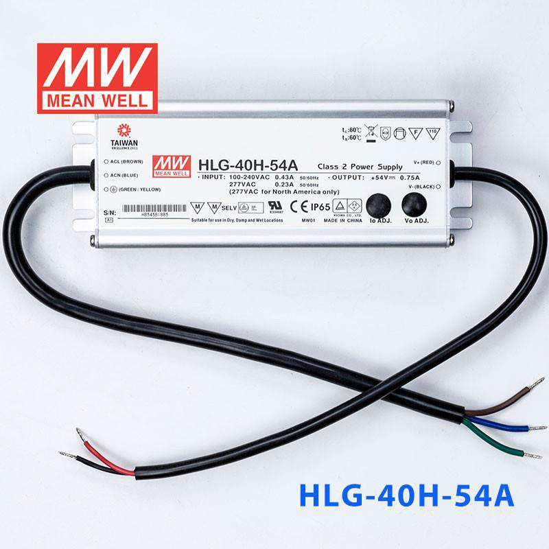 Mean Well HLG-40H-54A Power Supply 40W 54V - Adjustable 750mA - PHOTO 2