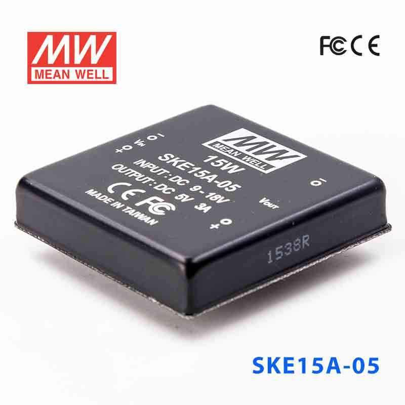 Mean Well SKE15A-05 DC-DC Converter - 15W - 9~18V in 5V out 3A