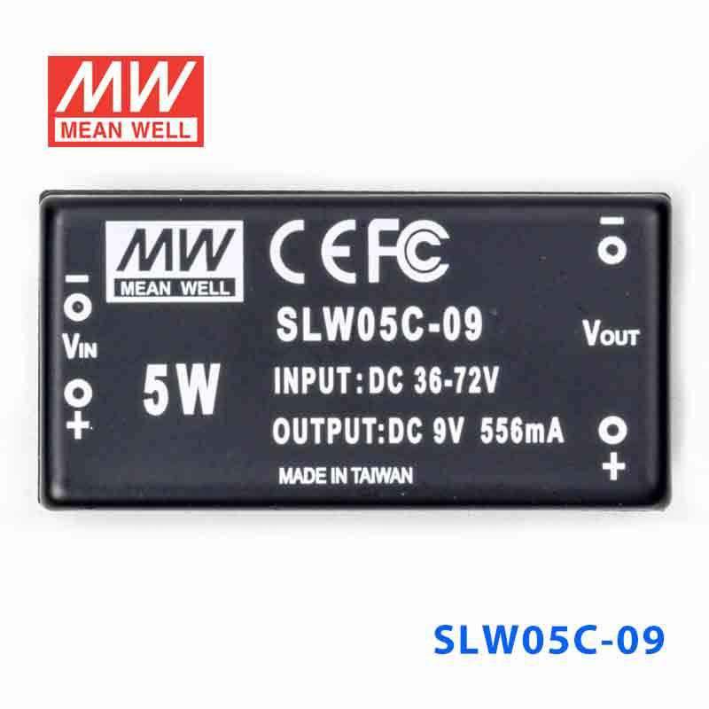 Mean Well SLW05C-09 DC-DC Converter - 5W - 36~72V in 9V out 556mA - PHOTO 2