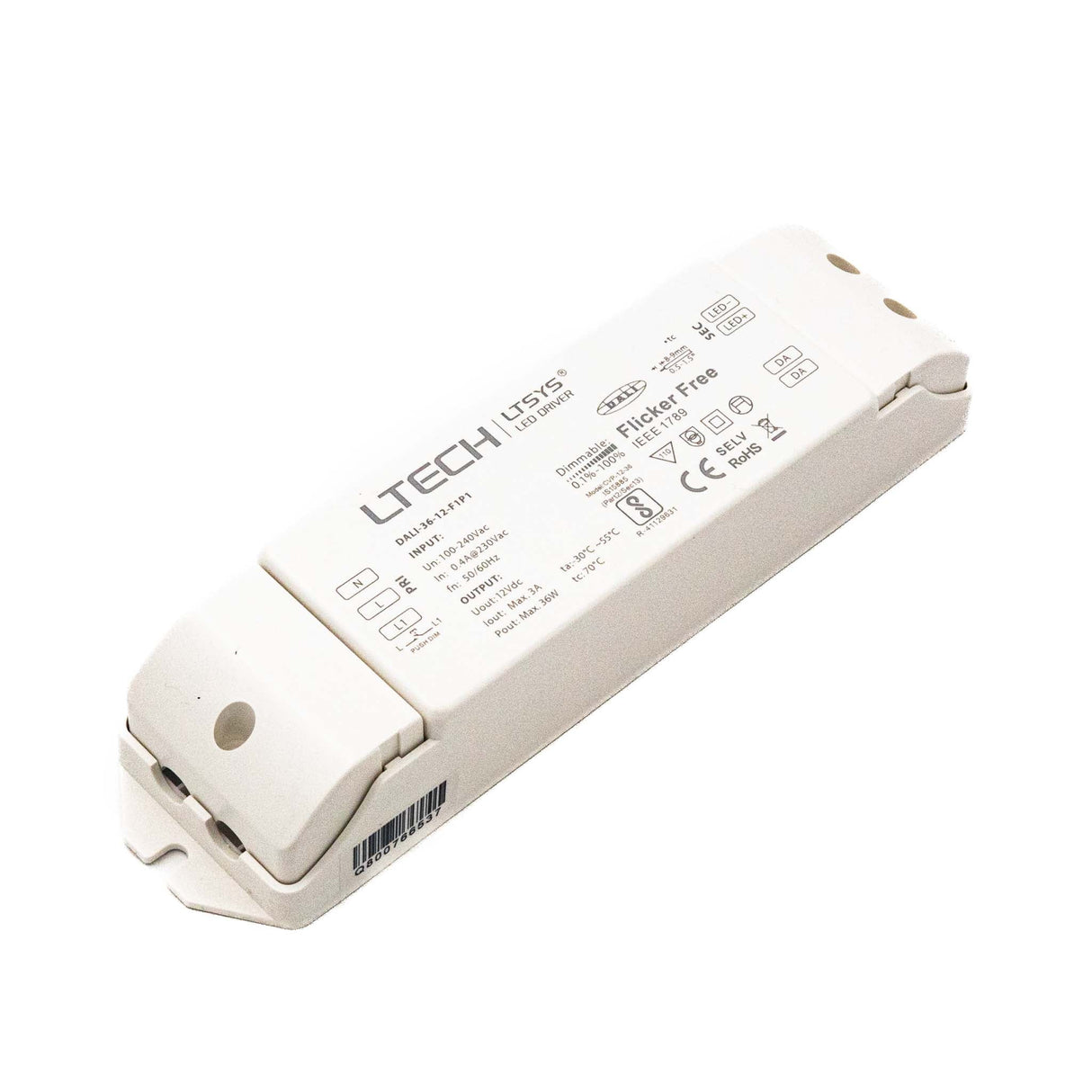 LTECH DALI - 36 - 12 - F1P1 36W 12VDC CV DALI LED Driver - DALI - 36 - 12 - F1P1 - powersupplymall.com