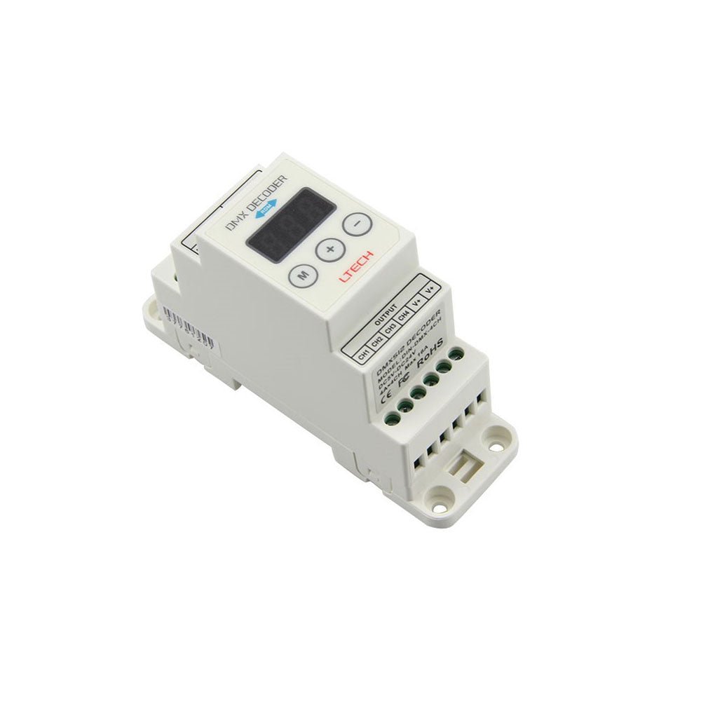 Ltech DIN - DMX - 350 Constant Current Decoder - DMX/RDM - DIN - DMX - 350 - powersupplymall.com