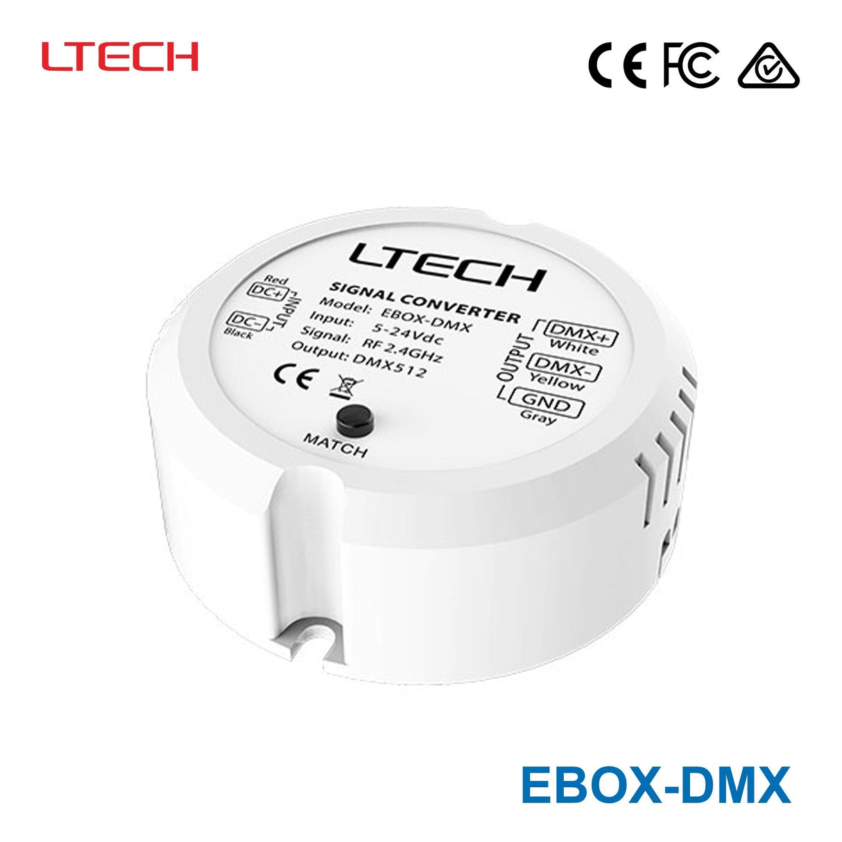 Ltech EBOX - TD LBUS Wireless Module - DMX Dimmer - EBOX-DMX - powersupplymall.com