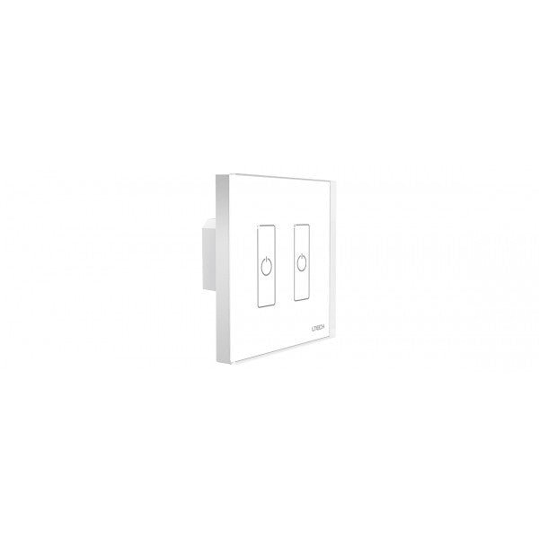 Ltech EDA2 2 Switch Touch Panel - DALI Master Dimmer - EDA2 - powersupplymall.com