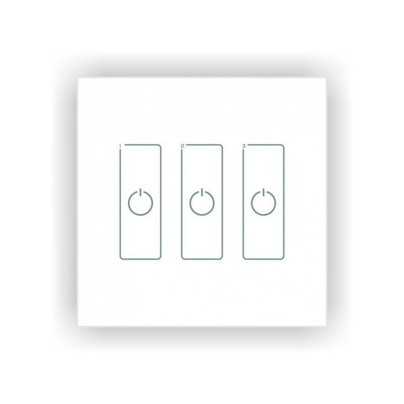 Ltech EDA3 3 Switch Touch Panel - DALI Master Dimmer - EDA3 - powersupplymall.com