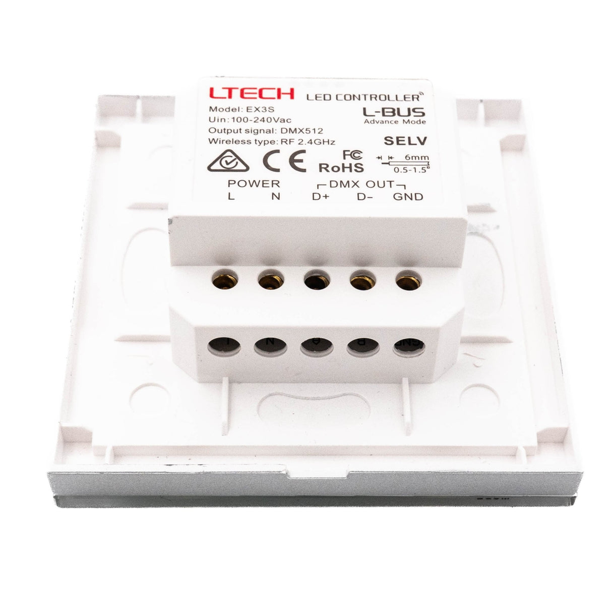 Ltech EX3S Wireless RF/DMX512 Single - zone Touch Panel - RGB - EX3S - powersupplymall.com