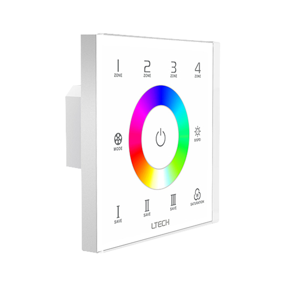 Ltech EX7S Wireless RF/DMX512 Multi - zone Touch Panel - RGB - EX7S - powersupplymall.com