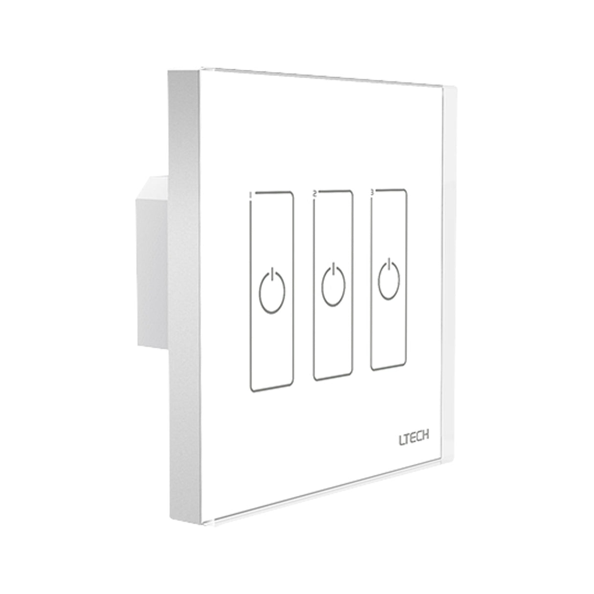 Ltech EXC3 3 Switch Wireless RF/DMX512 Touch Panel - Dimming - EXC3 - powersupplymall.com
