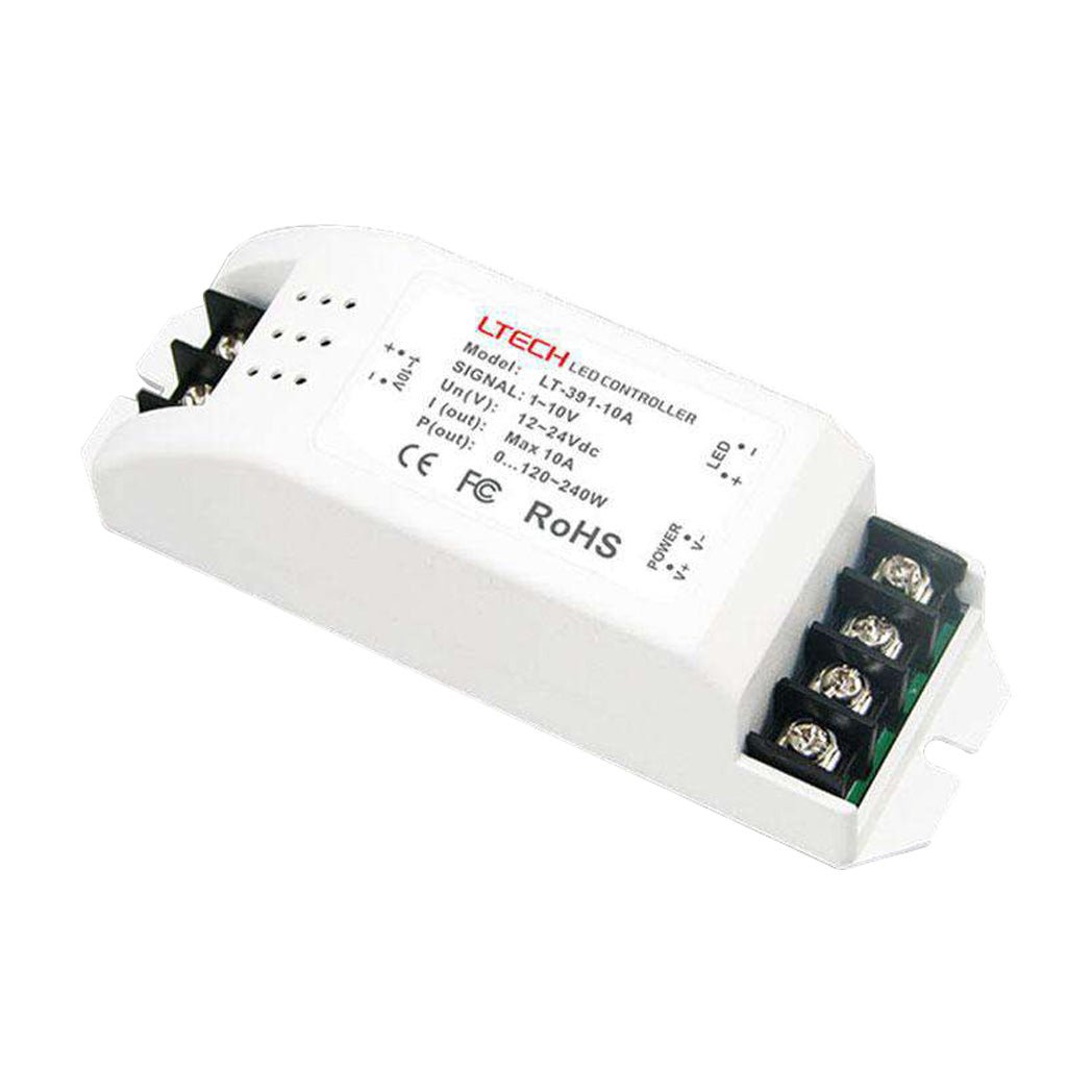 Ltech LCDMLT - 391 - 10A 0 - 10V LED Dimming Driver (Constant Voltage) - LT - 391 - 10A - powersupplymall.com