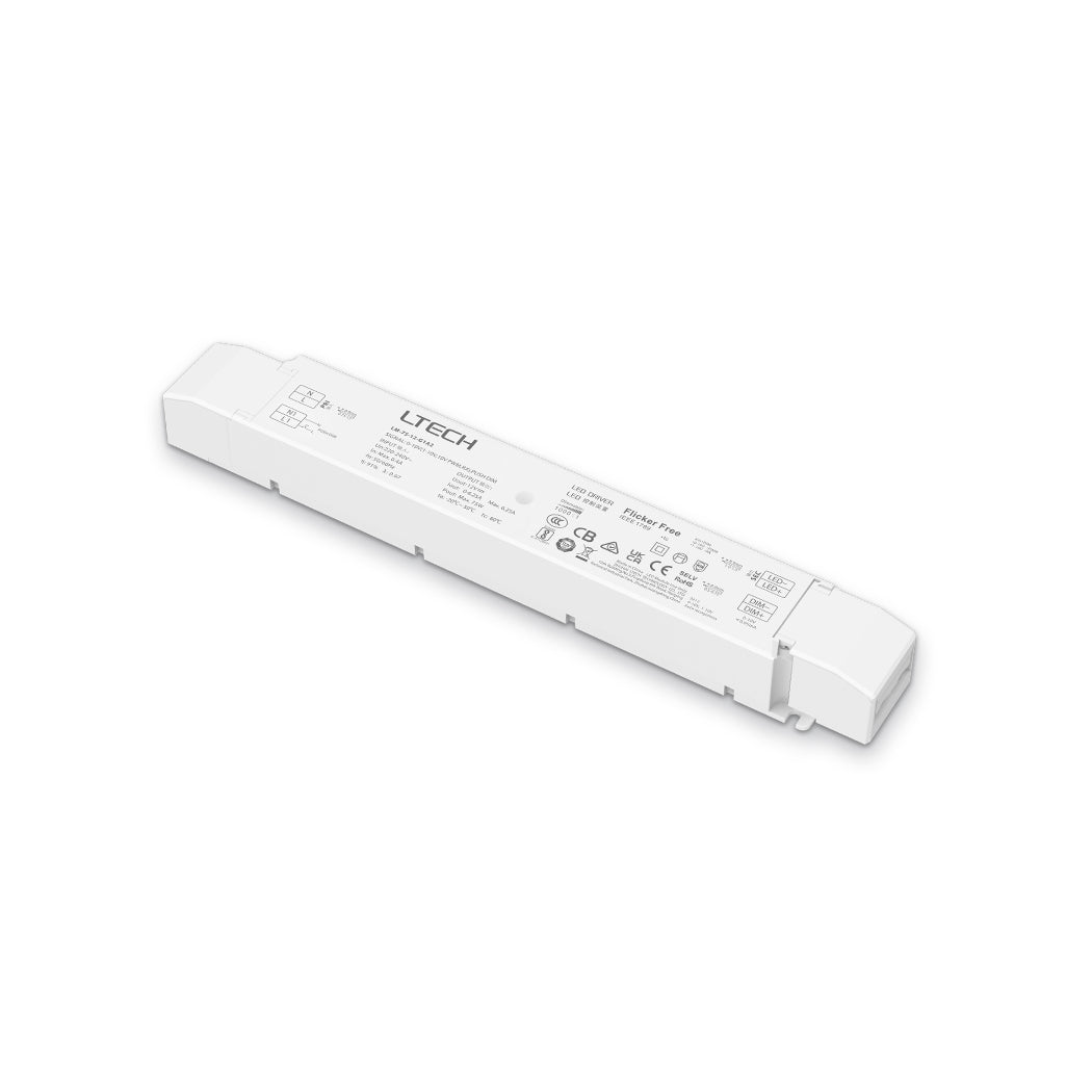 LTECH LM - 75 - 12 - G1A2 75W 12VDC CV LED Driver - 0/1 - 10Vdimmable - LM - 75 - 12 - G1A2 - powersupplymall.com