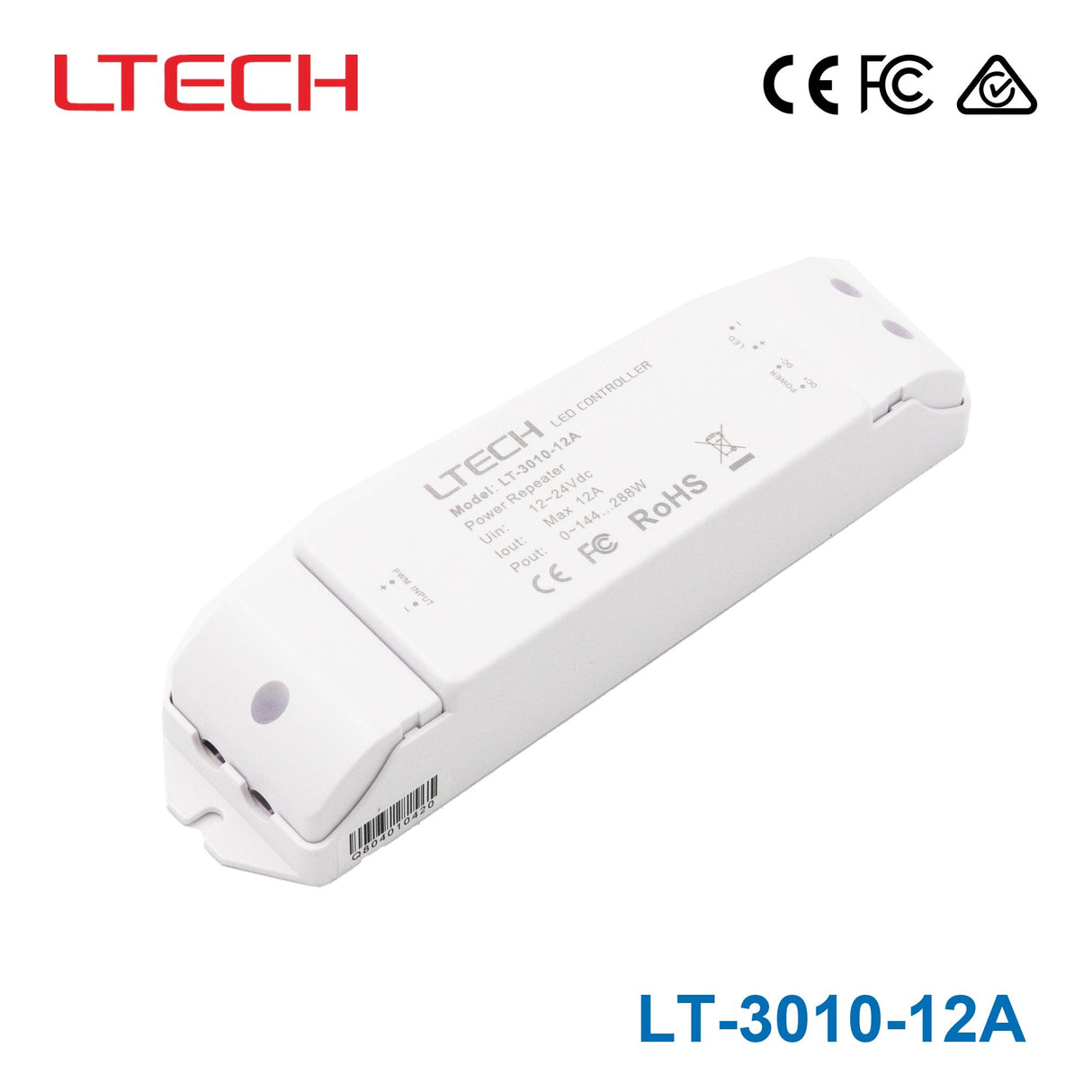 Ltech LT-3010-12A PWM Constant Voltage Repeater - Dimming - LT-3010-12A - powersupplymall.com