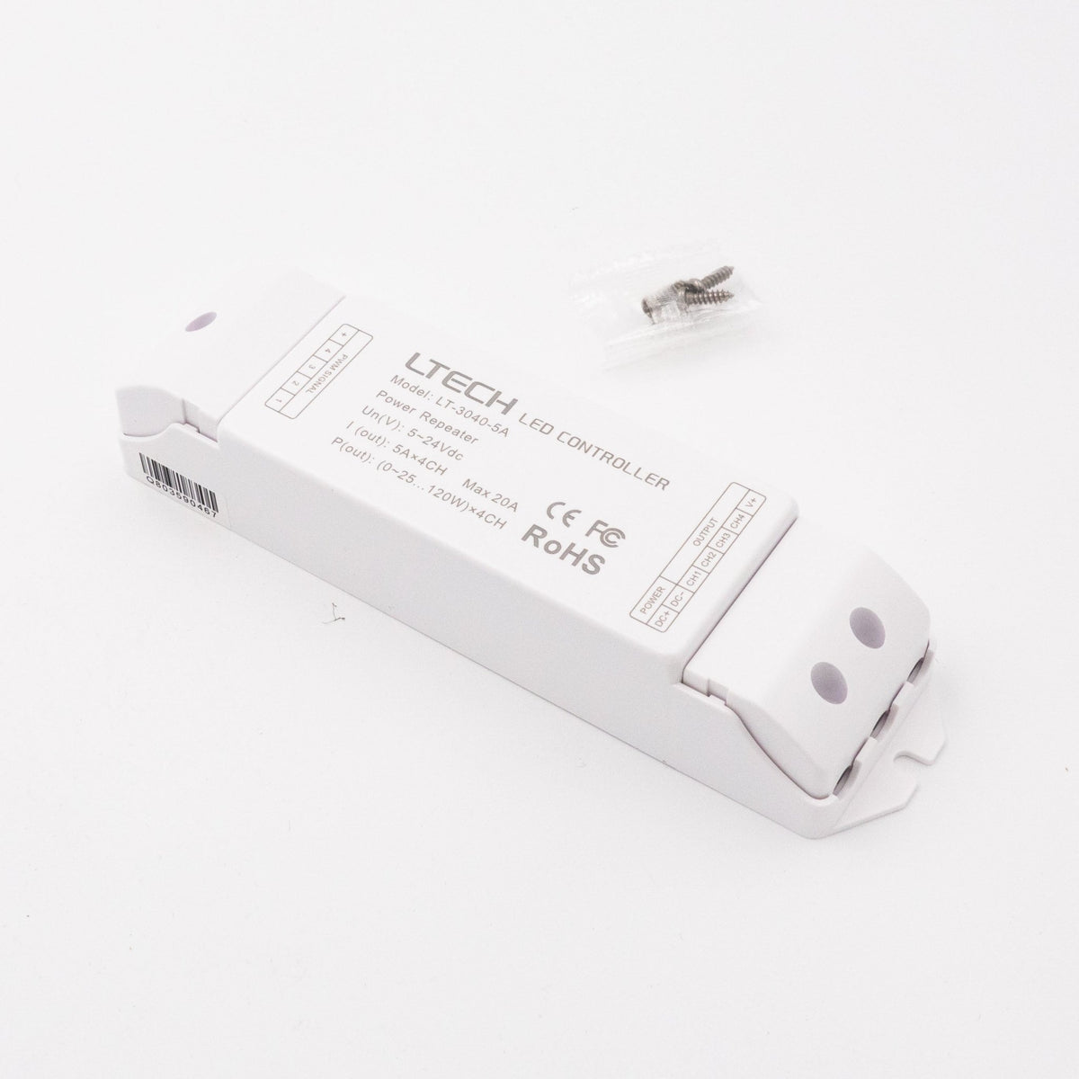 Ltech LT-3040-5A PWM Constant Voltage Repeater - RGBW - LT-3040-5A - powersupplymall.com