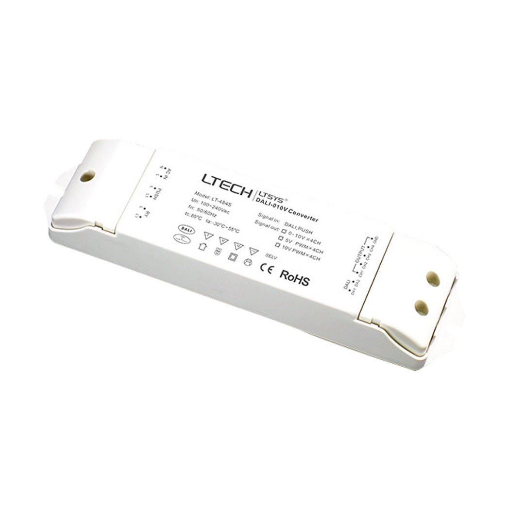 Ltech LT - 484S Signal Converter - DALI/Push to PWM/0 - 10V - LT - 484S - powersupplymall.com