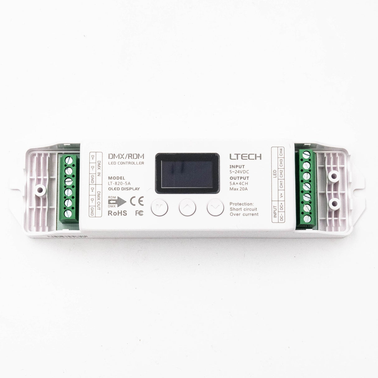 Ltech LT - 820 - 5A Constant Voltage Decoder - DMX - LT - 820 - 5A - powersupplymall.com