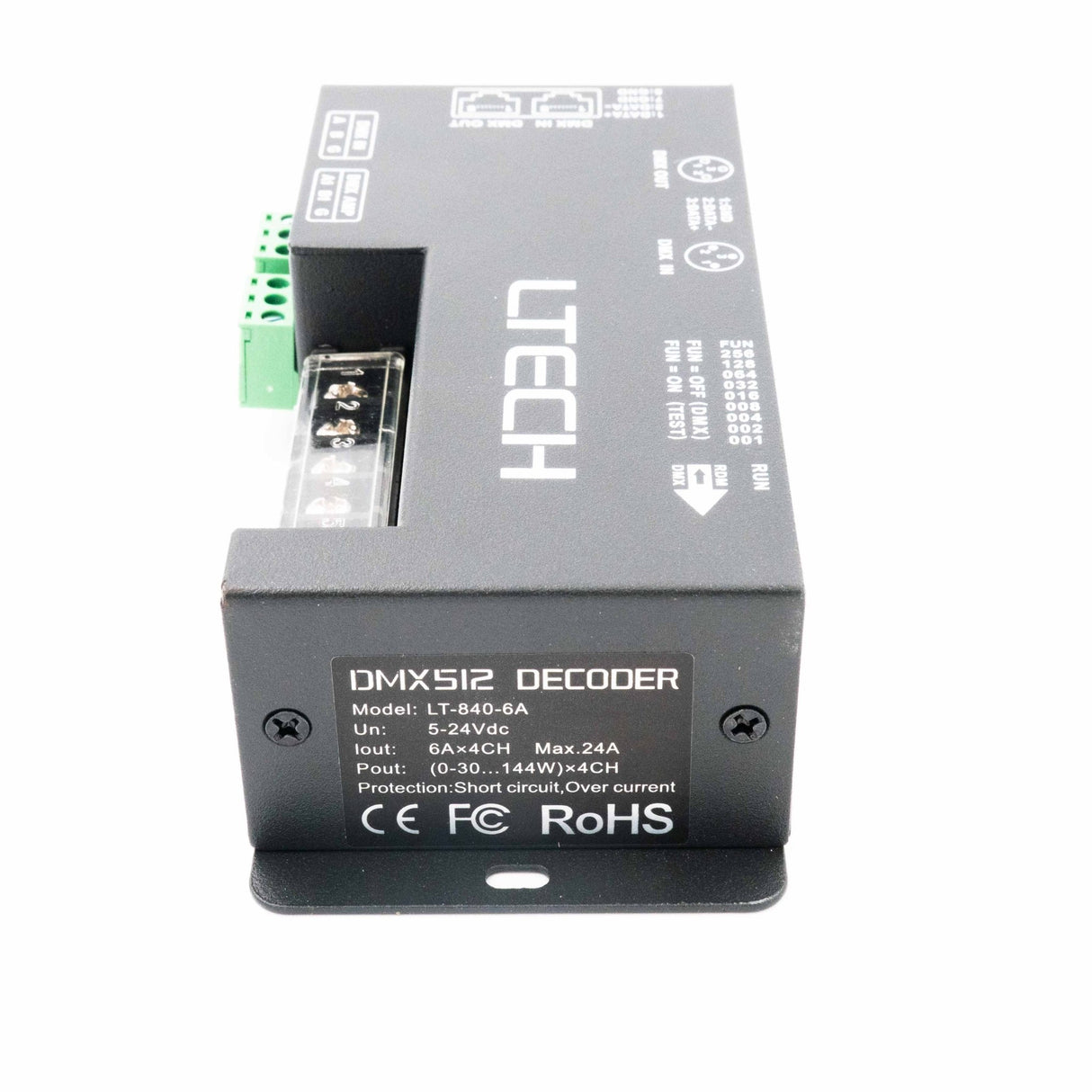 Ltech LT - 840 - 6A Constant Voltage Decoder - DMX/RDM - LT - 840 - 6A - powersupplymall.com