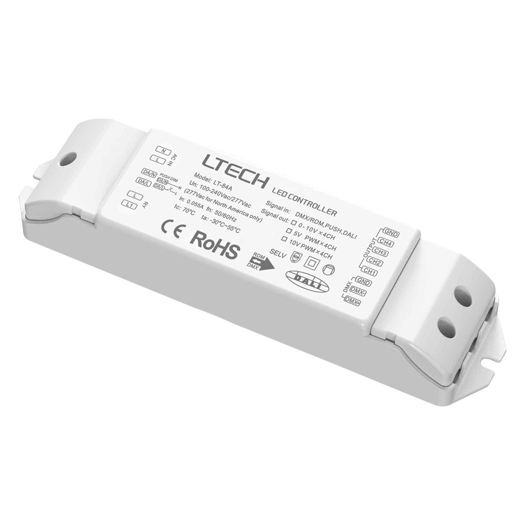 Ltech LT - 84A DMX/DALI - 0 - 10V Dimming Module - LT - 84A - 10VPWM - powersupplymall.com