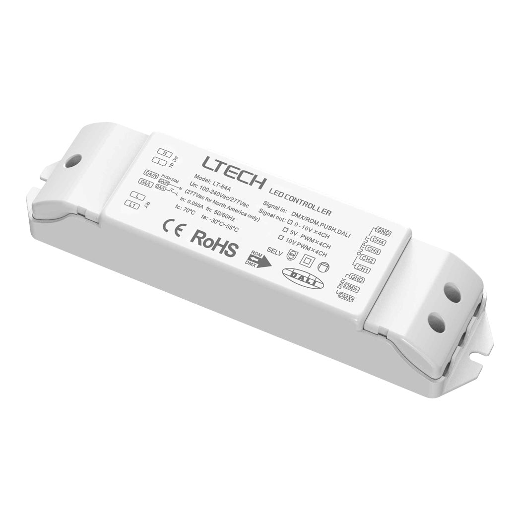 Ltech LT - 84A DMX/DALI - 0 - 10V Dimming Module - LT - 84A - 5VPWM - powersupplymall.com