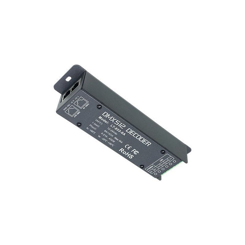 Ltech LT - 853 - 6A Constant Voltage Decoder - DMX/RDM - LT - 853 - 6A - powersupplymall.com