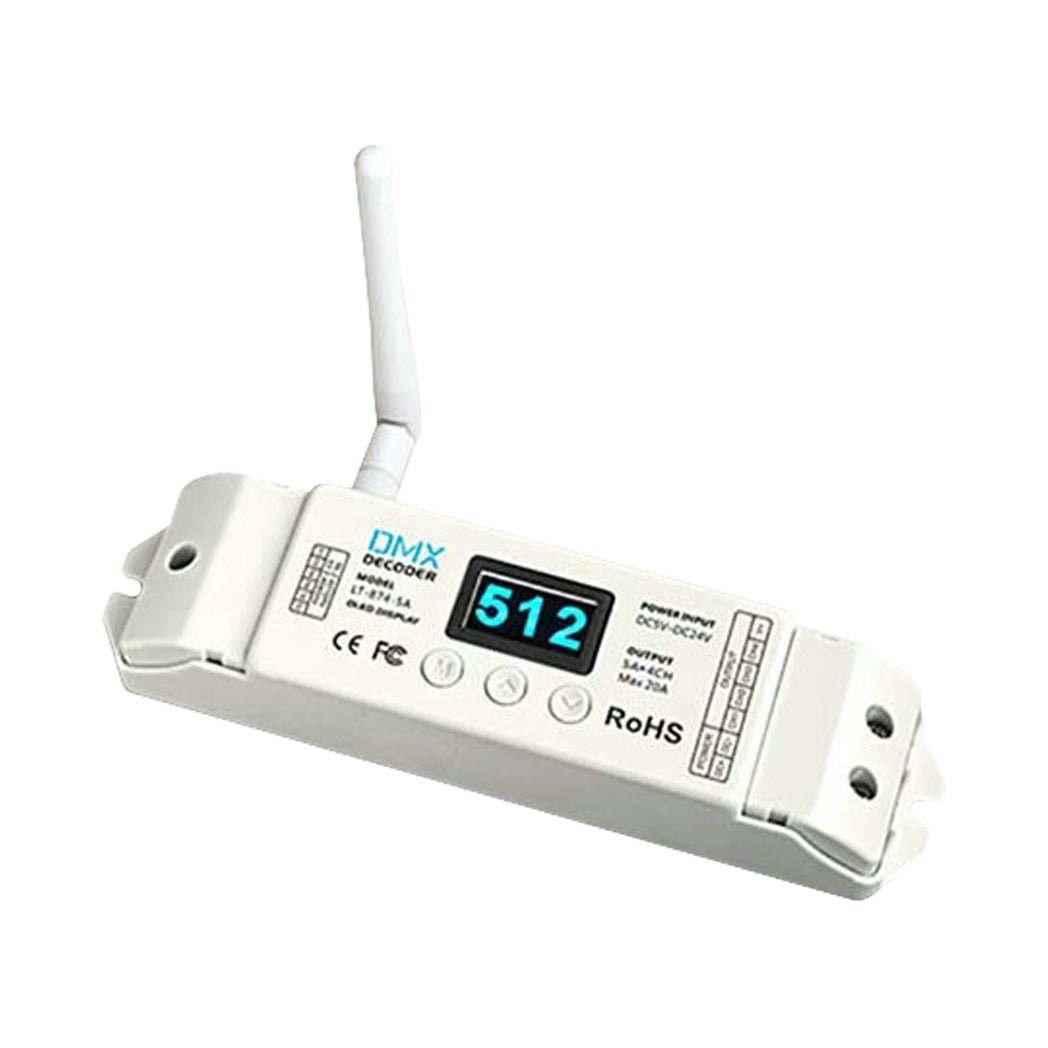 Ltech LT - 874 - 5A 2.4G Wireless DMX512 Decoder - LT - 874 - 5A - powersupplymall.com