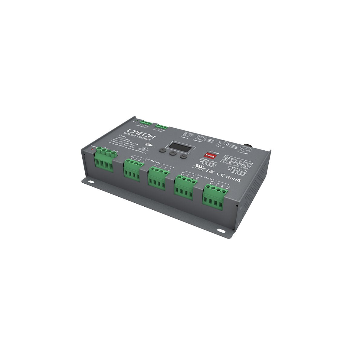 Ltech LT - 912 Constant Voltage Decoder - DMX/RDM - LT - 912 - powersupplymall.com