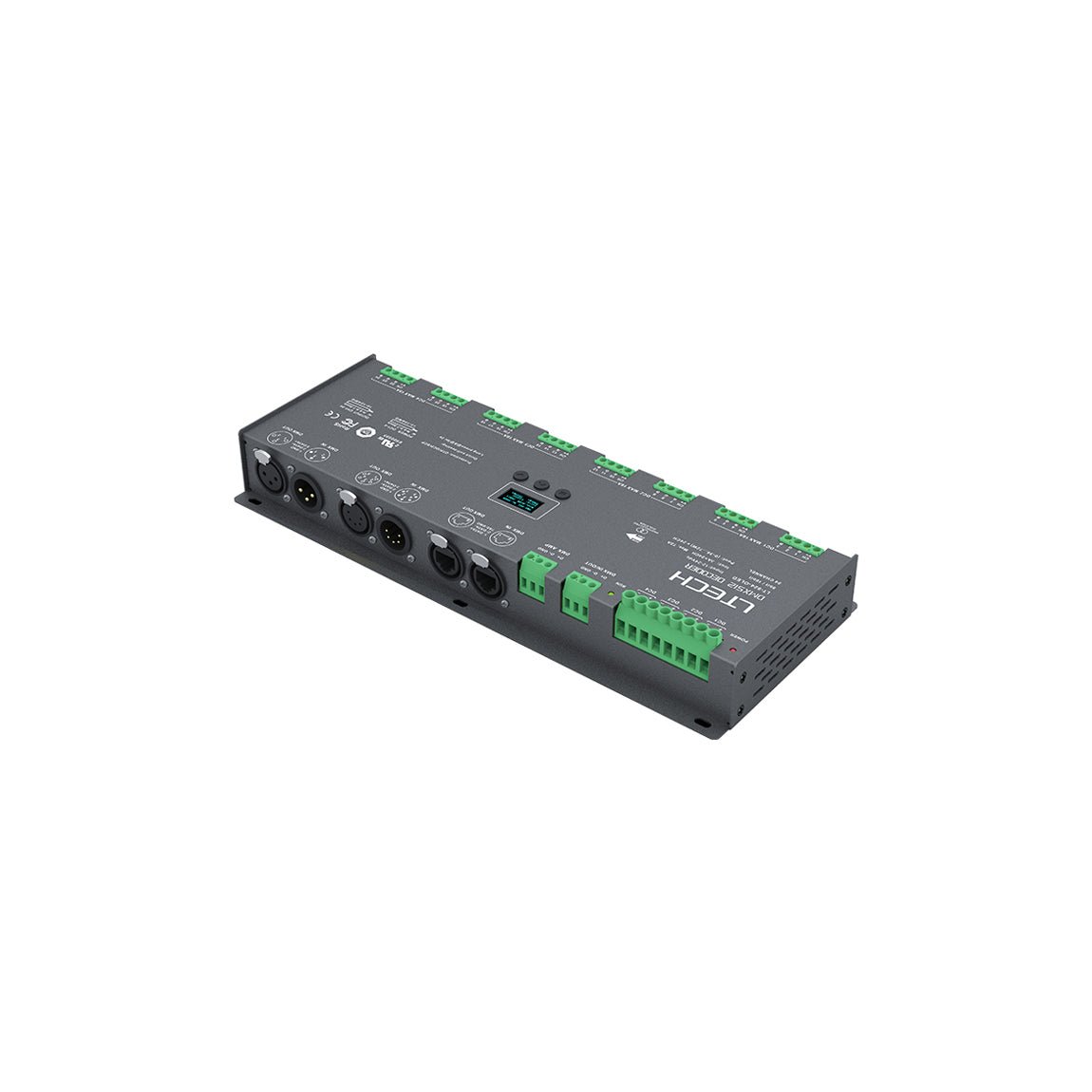Ltech LT - 924 - OLED Constant Voltage Decoder - DMX/RDM - LT - 924 - OLED - powersupplymall.com