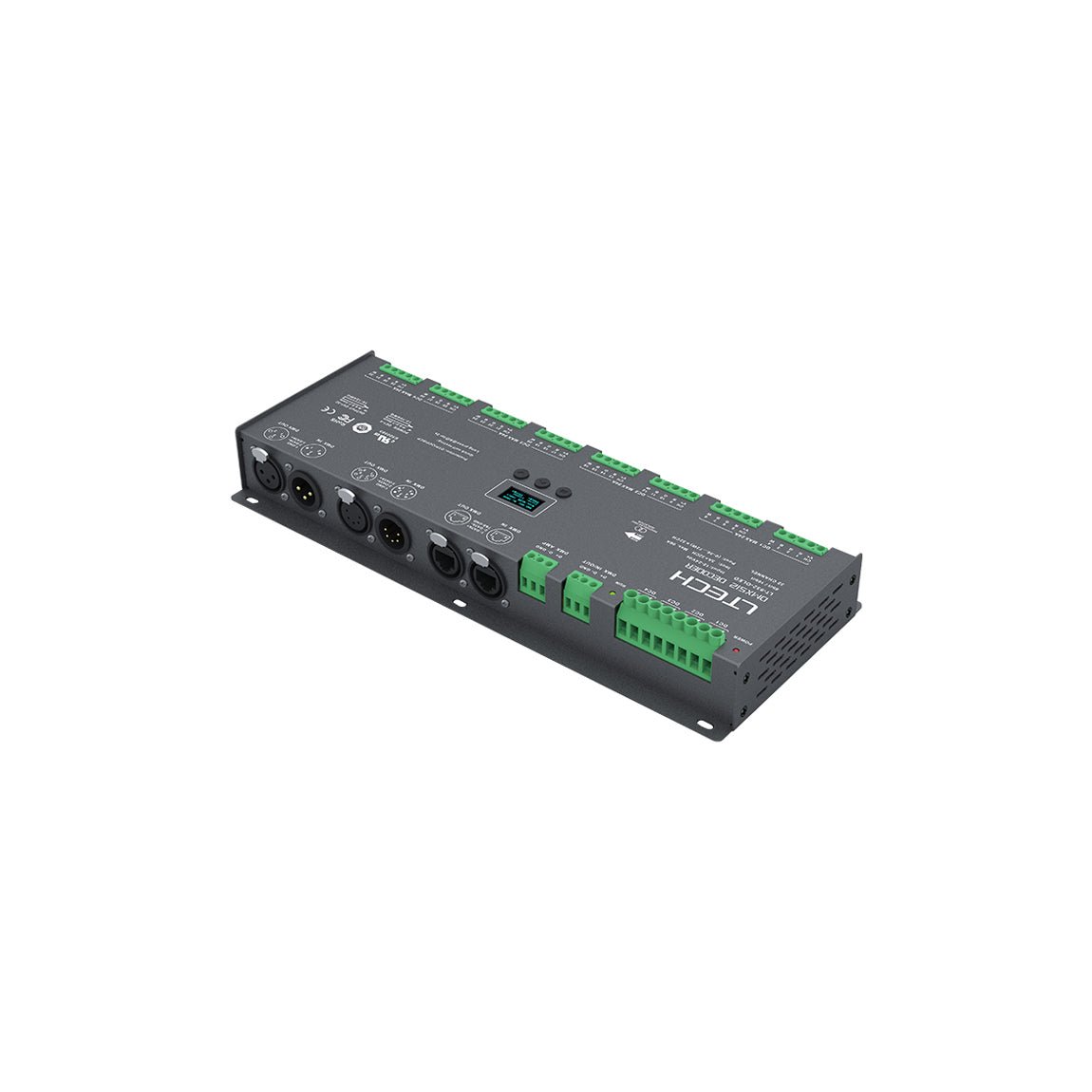 Ltech LT - 932 - OLED Constant Voltage Decoder - DMX/RDM - LT - 932 - OLED - powersupplymall.com
