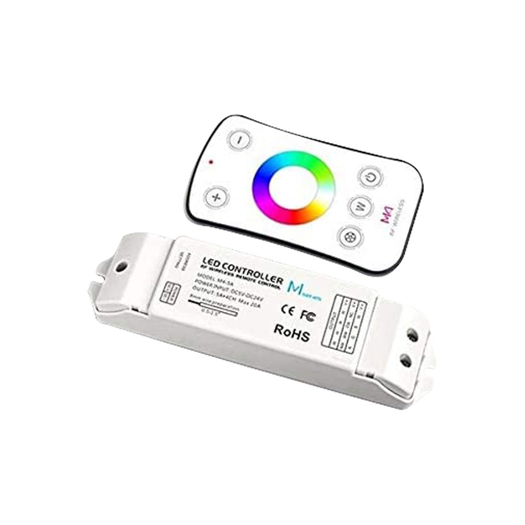 LTech M4+M4 - 5A LED RF 4 Channel RGBW Wireless Remote & Controller Set - RGBW - M4+M4 - 5A - powersupplymall.com