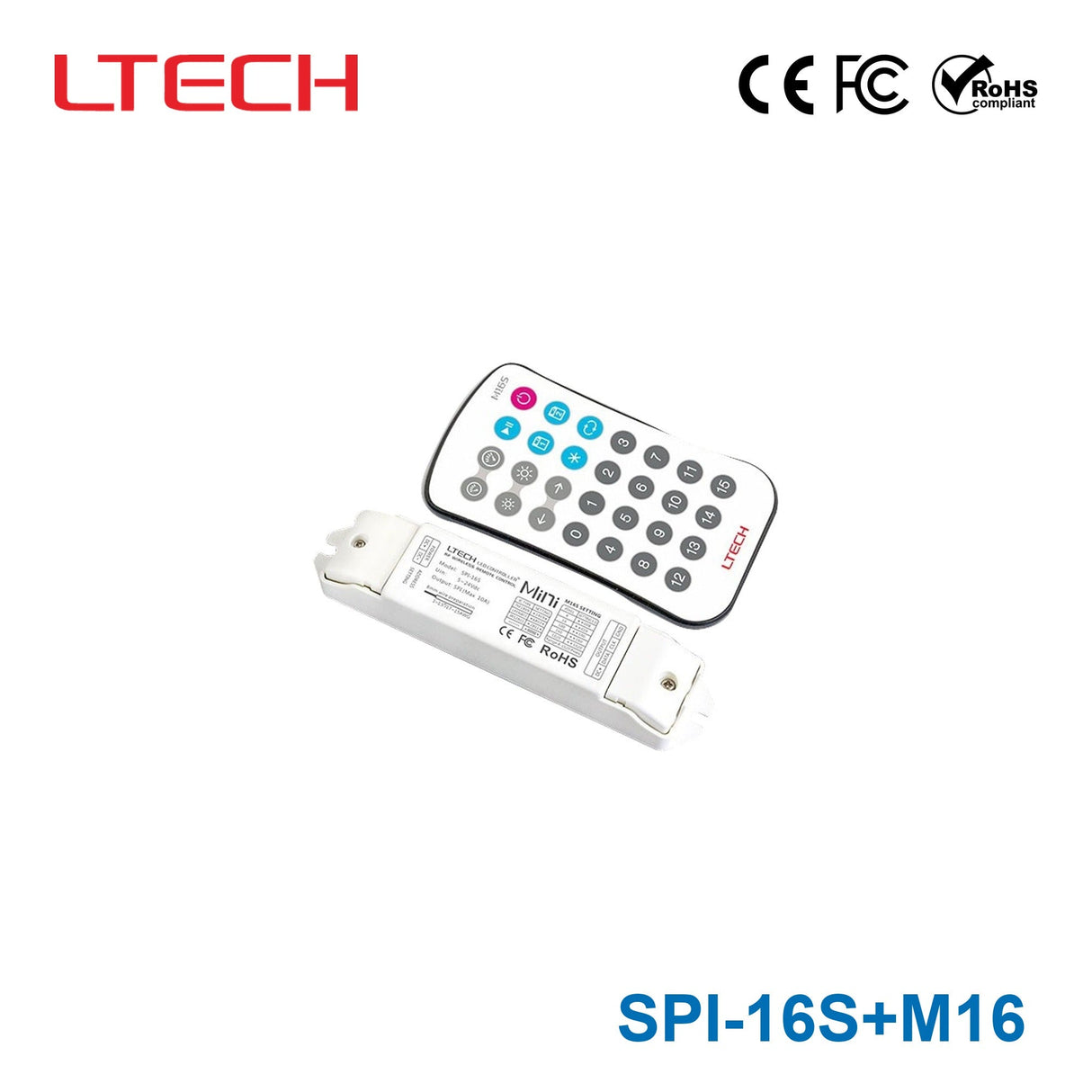 Ltech Mini LED fantastic controller SPI - 16S+M16S - SPI-16S+M16 - powersupplymall.com