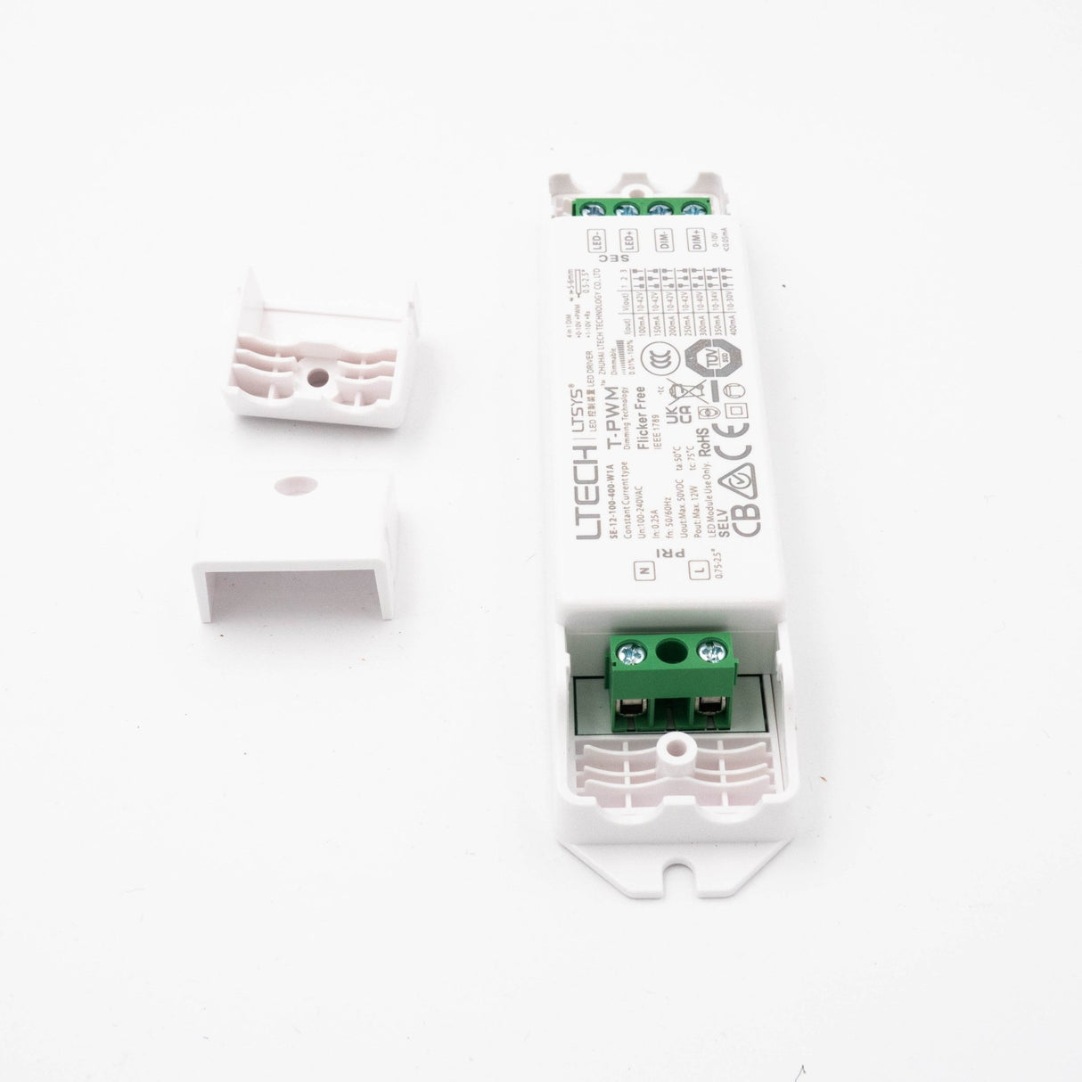 Ltech SE - 12 - 100 - 400 - W1A 12W 100mA ~ 400mA CC 0 - 10V LED Driver - SE - 12 - 100 - 400 - W1A - powersupplymall.com