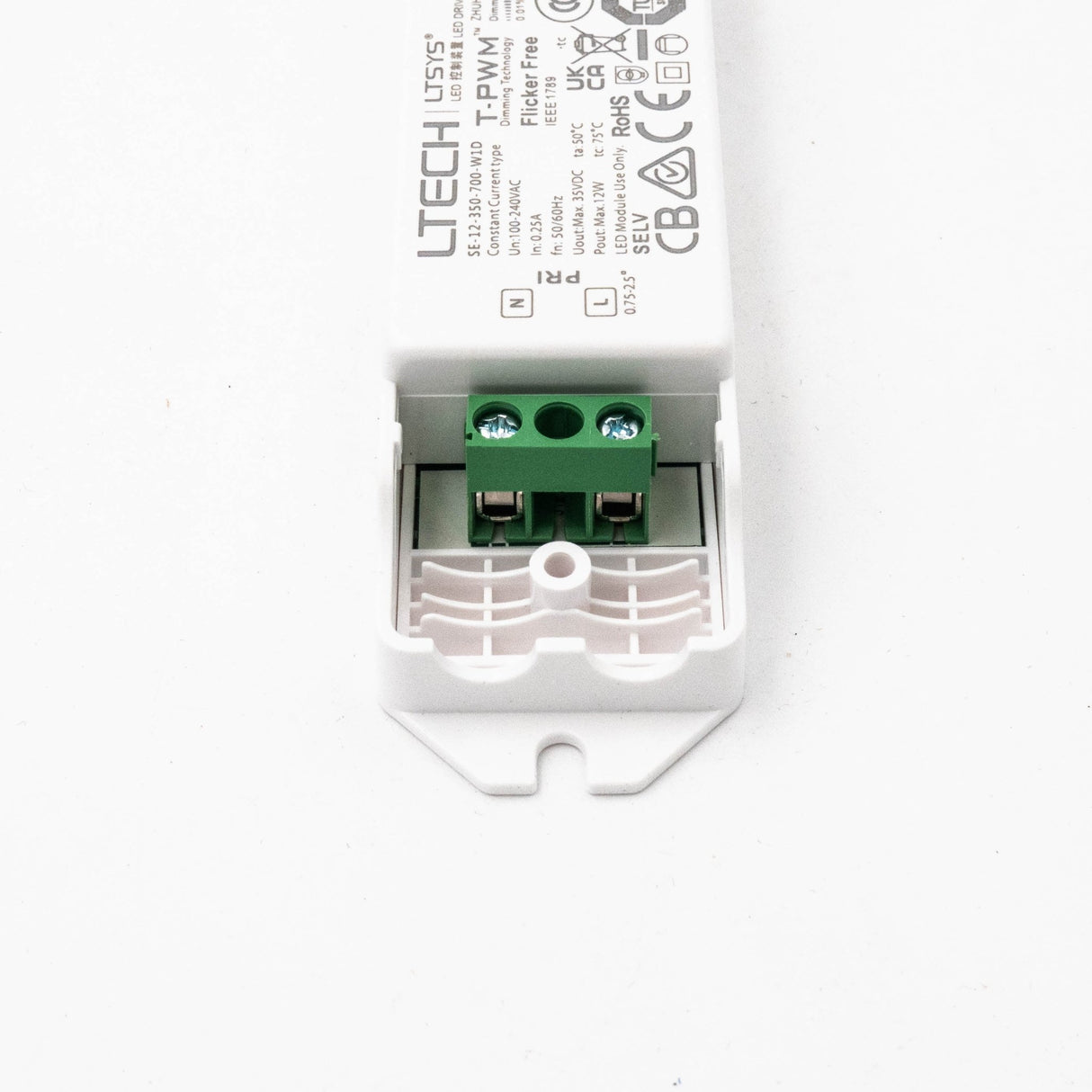 LTECH SE - 12 - 350 - 700 - W1D 12W 350mA ~ 700mA CC DALI2 LED Driver - Selectable Output - SE - 12 - 350 - 700 - W1D - powersupplymall.com