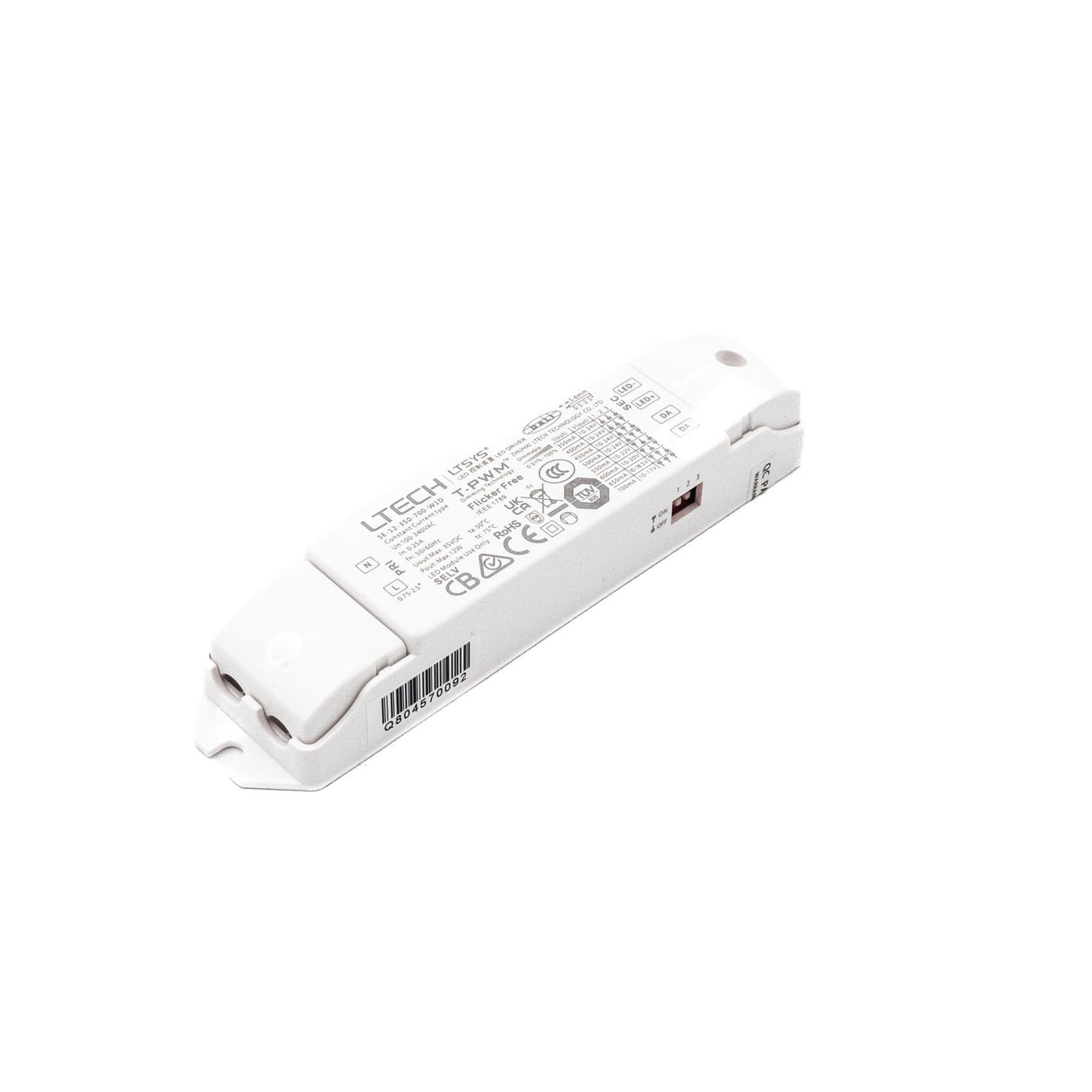 LTECH SE - 12 - 350 - 700 - W1D 12W 350mA ~ 700mA CC DALI2 LED Driver - Selectable Output - SE - 12 - 350 - 700 - W1D - powersupplymall.com