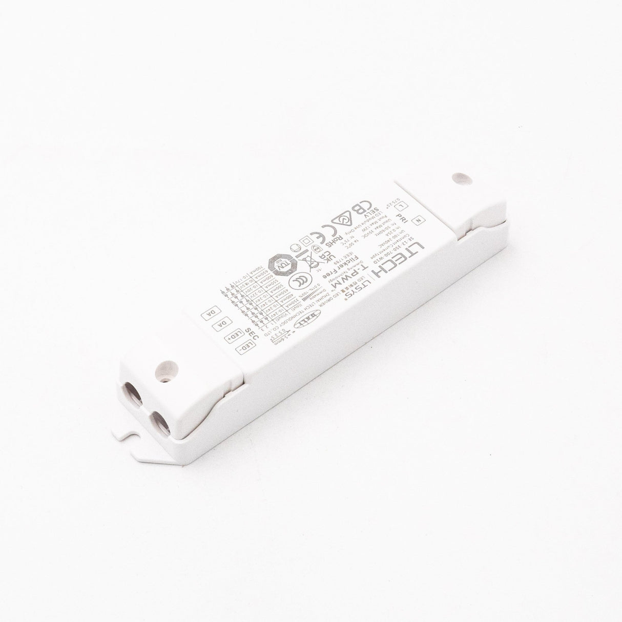 LTECH SE - 12 - 350 - 700 - W1D 12W 350mA ~ 700mA CC DALI2 LED Driver - Selectable Output - SE - 12 - 350 - 700 - W1D - powersupplymall.com