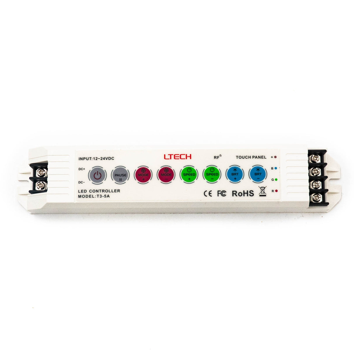 Ltech T3-5A Wireless RF Constant Voltage Controller - 3 Channel - T3-5A - powersupplymall.com