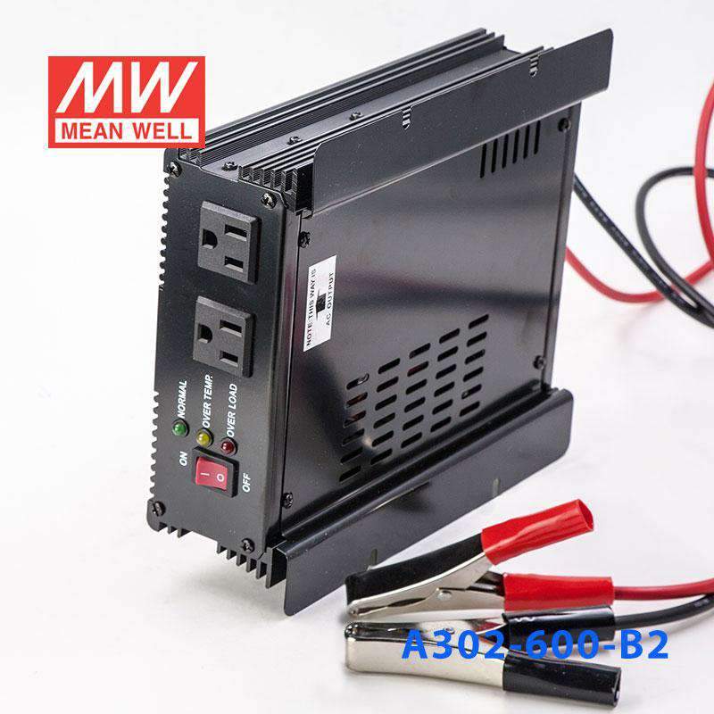 Mean Well A302-600-B2 Modified sine wave 600W 110V - DC-AC Inverter - A302-600-B2 - powersupplymall.com