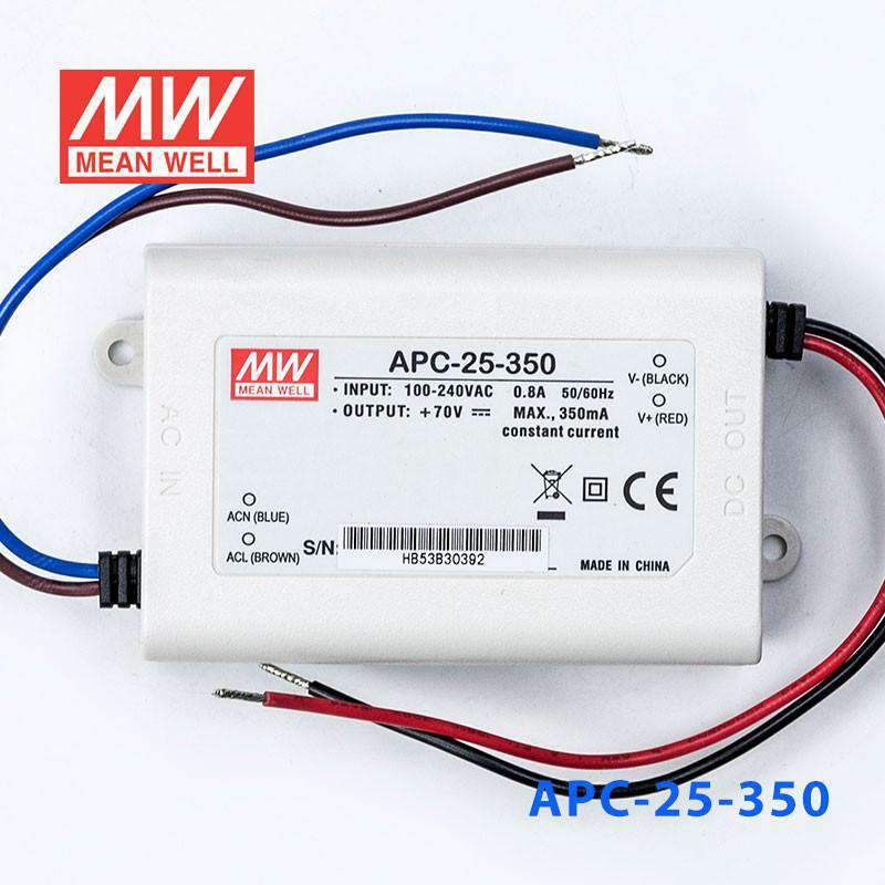 Mean Well APC - 25 - 350 Power Supply 25W 350mA - APC - 25 - 350 - powersupplymall.com
