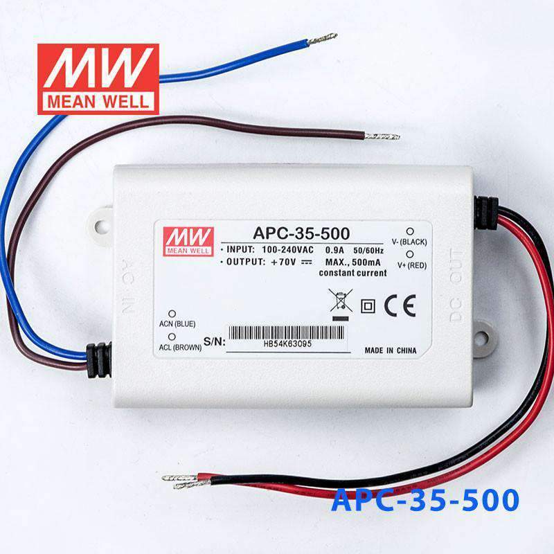 Mean Well APC - 35 - 500 Power Supply 35W 500mA - APC - 35 - 500 - powersupplymall.com