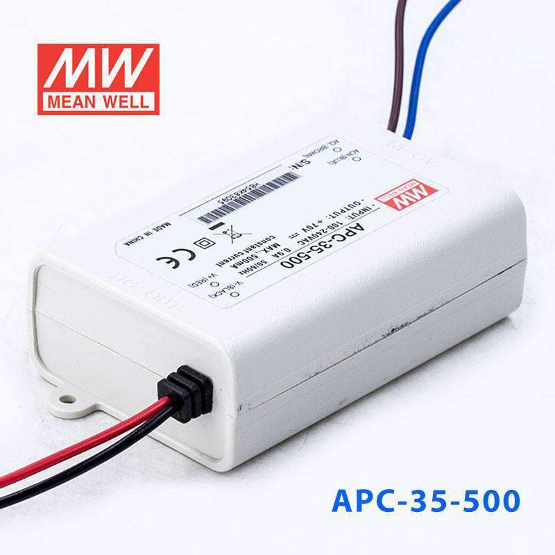 Mean Well APC - 35 - 500 Power Supply 35W 500mA - APC - 35 - 500 - powersupplymall.com