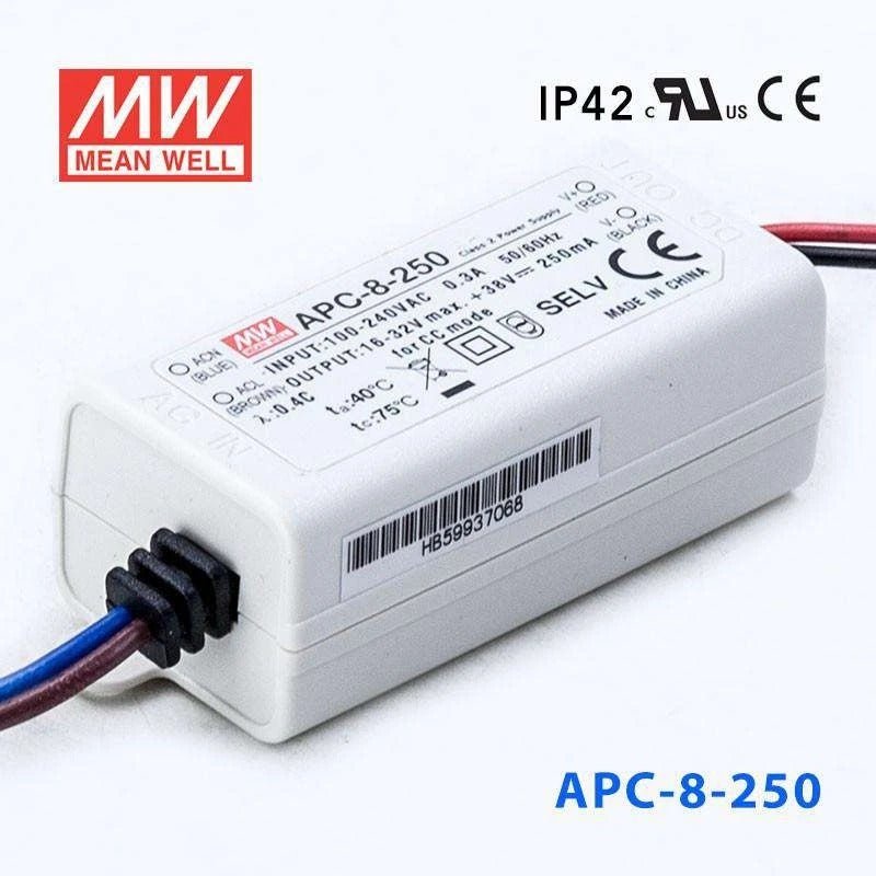 Mean Well APC - 8 - 250 Power Supply 8W 250mA - APC - 8 - 250 - powersupplymall.com