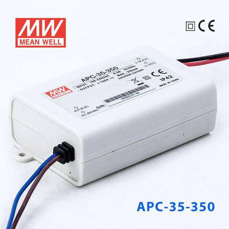 Mean Well APC Series LED Power Supply 350mA (8~35W) - - powersupplymall.com